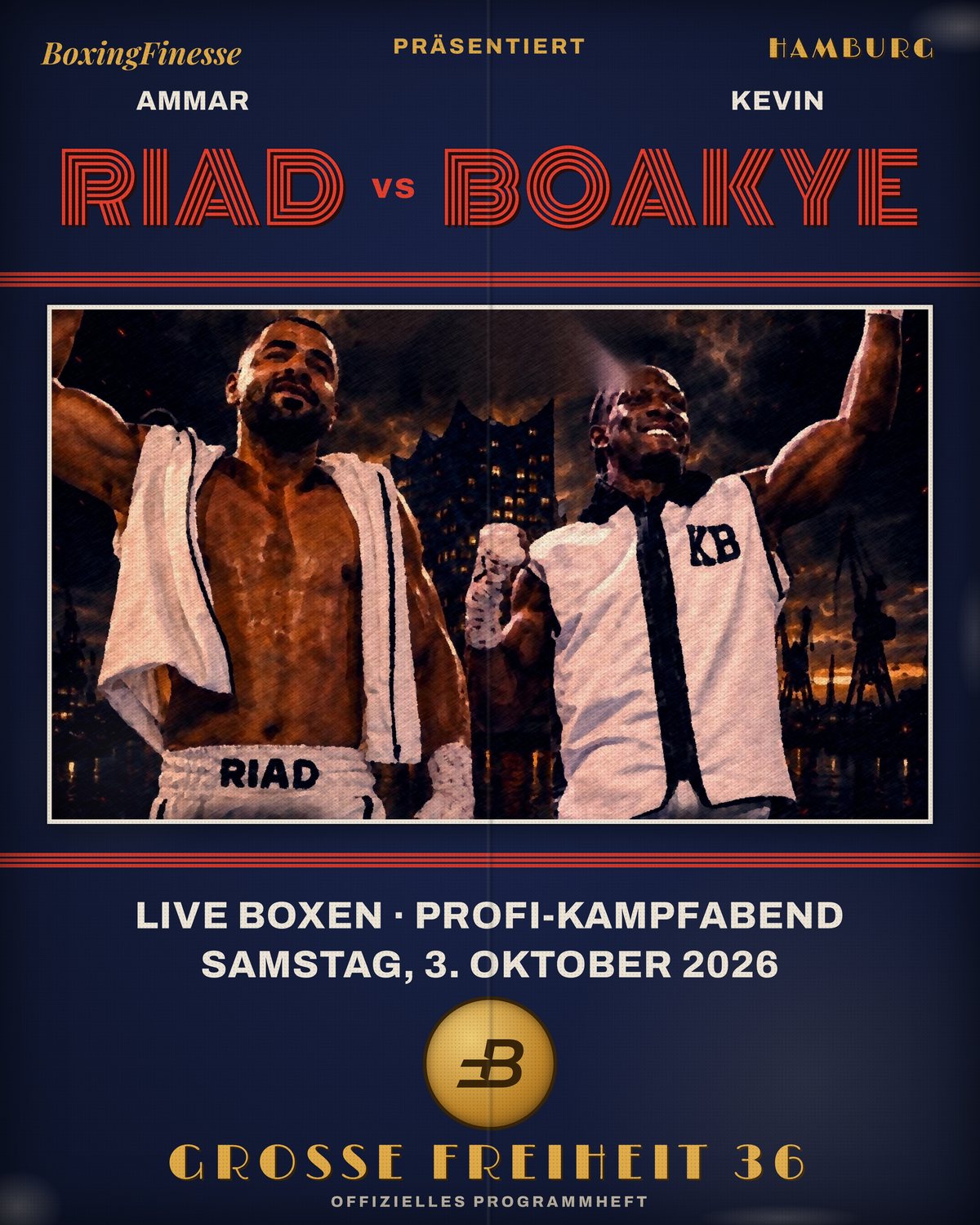 Kevin Boakye fight programme cover